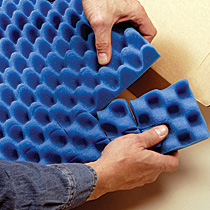 Egg crate packing foam - tear to fit any box