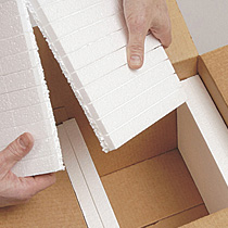 EzeeSnap insulated foam box liners - compare to Styrofoam box liners