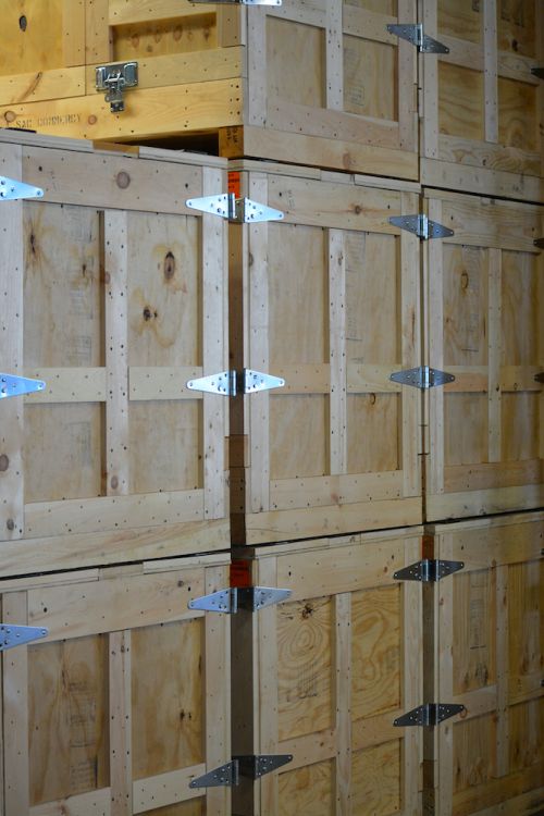 Custom wood shipping boxes