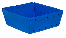 Custom plastic corrugated bin and tray