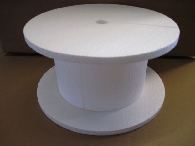 Custom die cut EPS foam for shipping, packaging. EPS spool