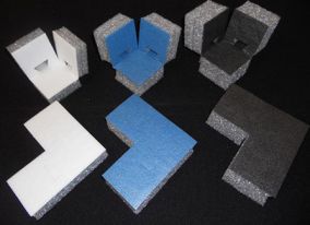 3.5 x 3.5 x 3.5 inch Expanded Polystyrene Protective Packaging Corners 