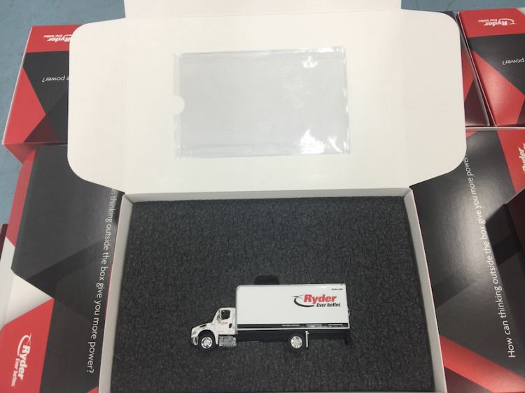 Custom foam box insert for truck made with 1.7 black PE foam
