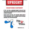Tip N Tell box and bill of lading labels