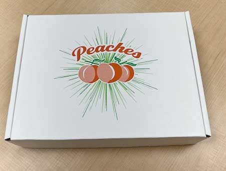 Peach shipping box