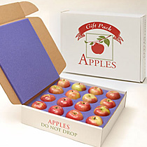 Apple and fruit gift packing boxes