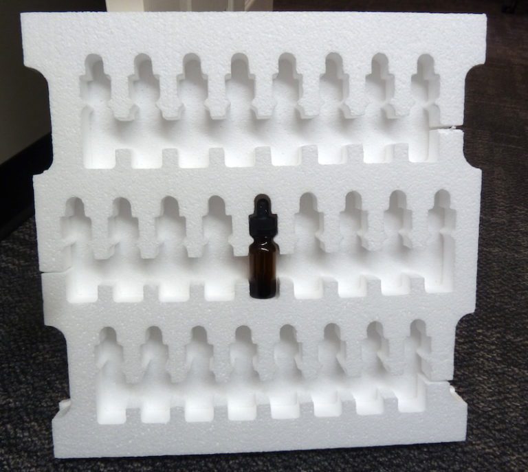 Protective glass vial bottle box inserts for shipping