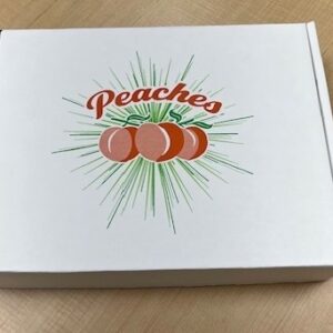 Peach shipping box
