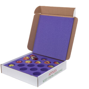 Apple Gift Packaging - Corrugated Boxes and Foam Inserts